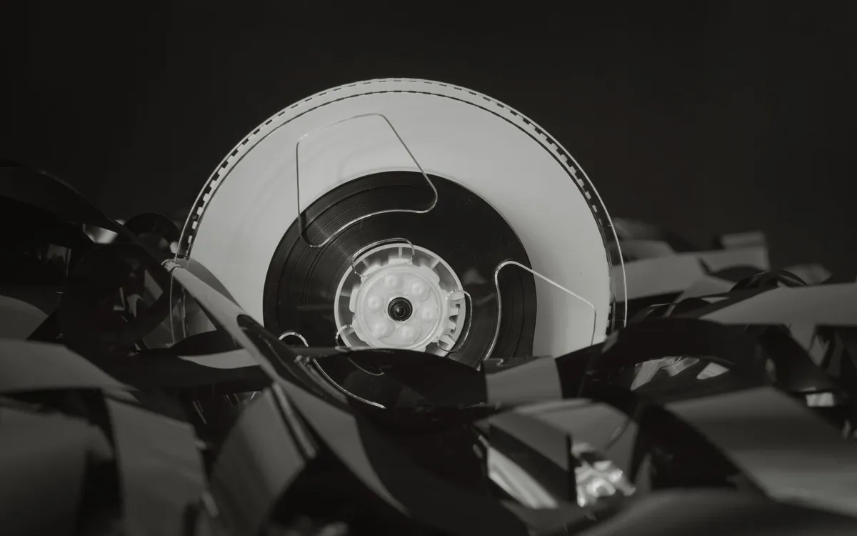 Old film archive reels
