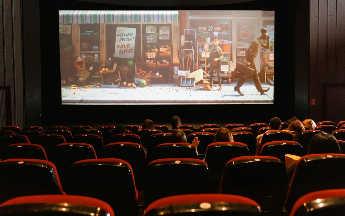 Cinema seats facing the screen